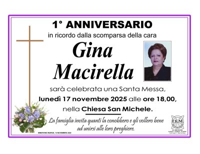 1° anniversario macirella