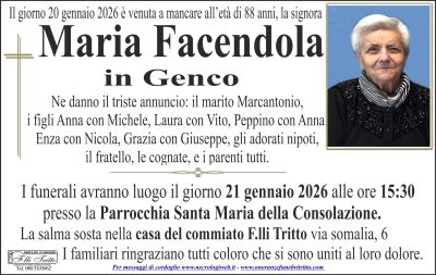 20 1 facendola