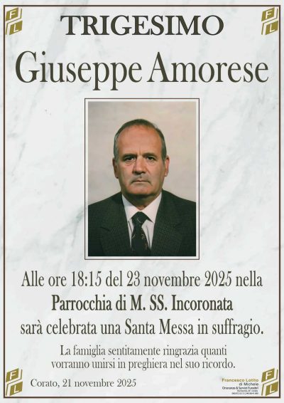 AMORESE Giuseppe trigesimo FL NUOVO LOGO FL OK