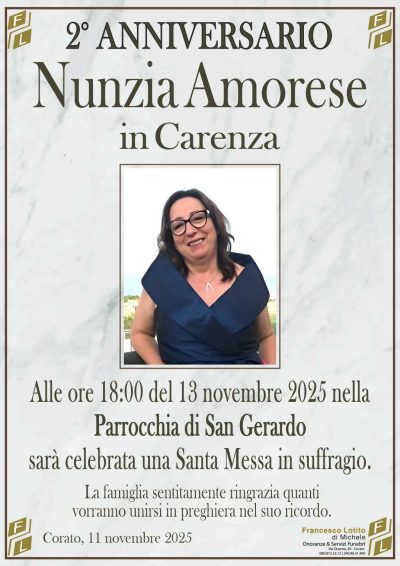 AMORESE Nunzia 2° anniversario FL NUOVO LOGO FL OK
