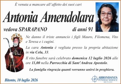 ANNUNCIO Antonia Amendolara