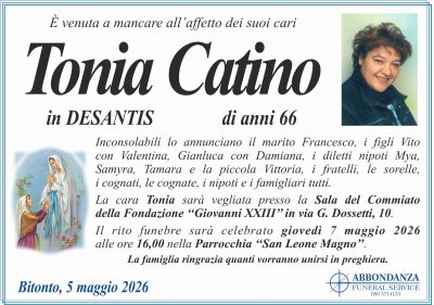 ANNUNCIO - Antonia Catino