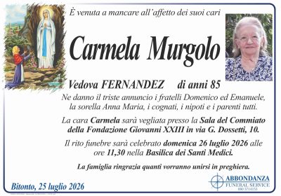 ANNUNCIO - CARMELA MURGOLO
