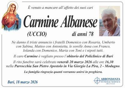 ANNUNCIO - Carmine Albanese