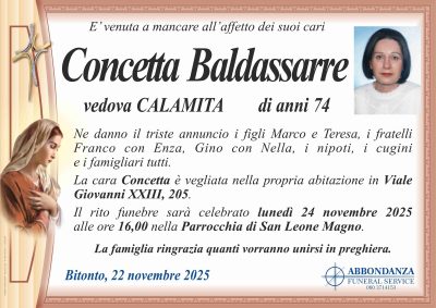 ANNUNCIO Concetta Baldassarre