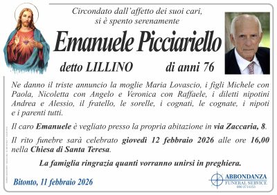 ANNUNCIO Emanuele Picciariello