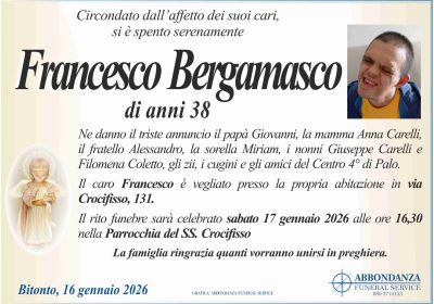 ANNUNCIO - Francesco Bergamasco