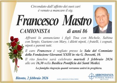 ANNUNCIO - Francesco Mastro