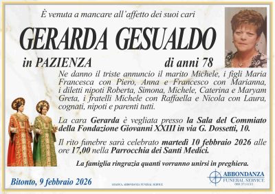 ANNUNCIO - GERARDA GESUALDO