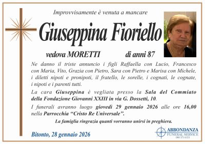 ANNUNCIO - Giuseppina Fioriello