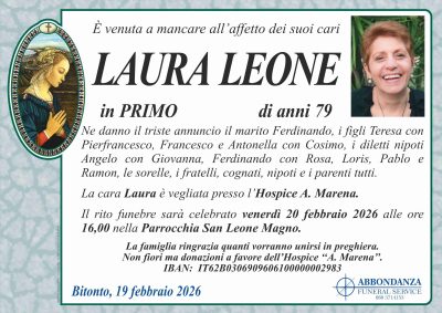 ANNUNCIO - LAURA LEONE