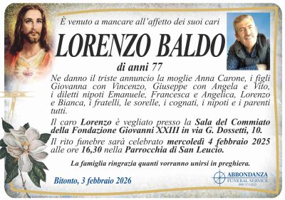 ANNUNCIO - LORENZO BALDO
