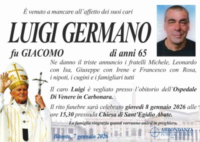 ANNUNCIO - LUIGI GERMANO