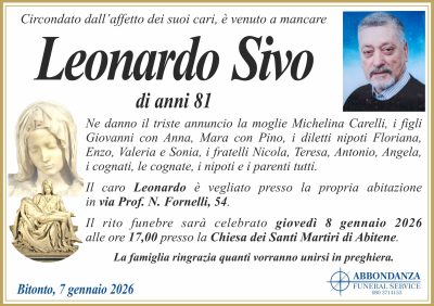ANNUNCIO Leonardo Sivo