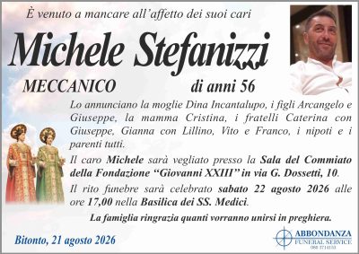 ANNUNCIO - MICHELE STEFANIZZI