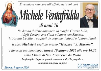 ANNUNCIO - MICHELE VENTAFRIDDA