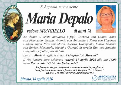 ANNUNCIO - Maria Depalo