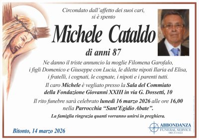 ANNUNCIO - Michele Cataldo