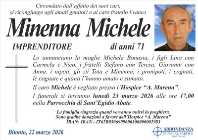 ANNUNCIO Michele Minenna