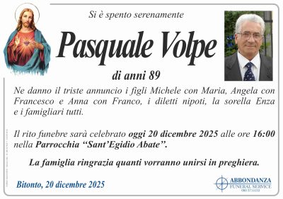 ANNUNCIO - PASQUALE VOLPE