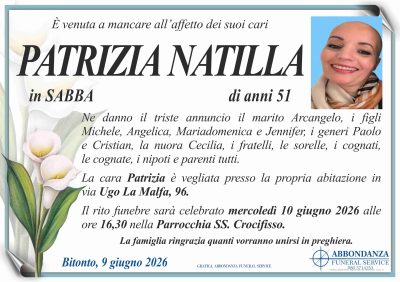 ANNUNCIO - PATRIZIA NATILLA