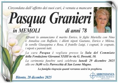 ANNUNCIO - Pasqua Granieri