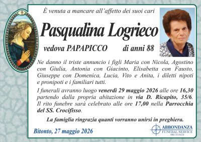 ANNUNCIO Pasqualina Logrieco