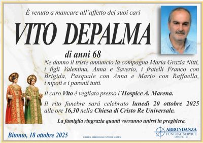 ANNUNCIO - VITO DEPALMA