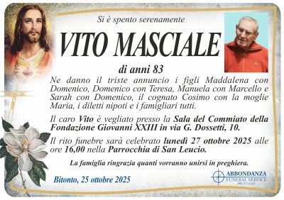 ANNUNCIO - VITO MASCIALE