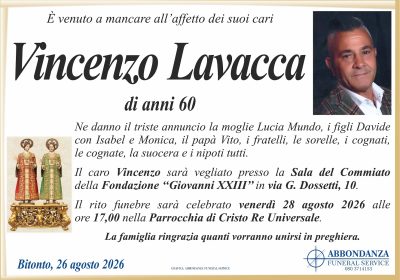 ANNUNCIO Vincenzo Lavacca