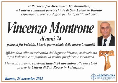 ANNUNCIO - Vincenzo Montrone