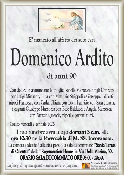 ARDITO Domenico ANNUNCIO ML MARMO CL