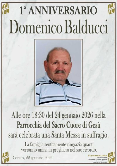 BALDUCCI Domenico 1° anniversario FL NUOVO LOGO FL OK