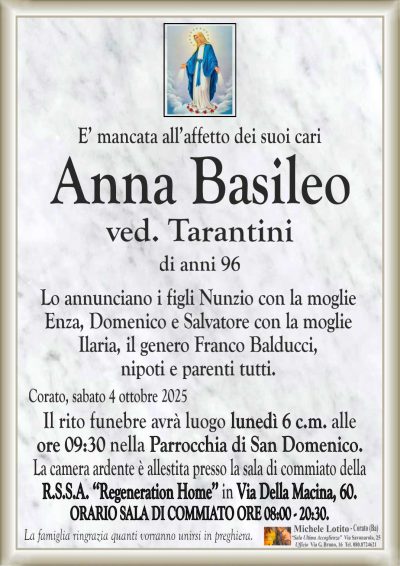 BASILEO Anna ANNUNCIO ML MARMO CL