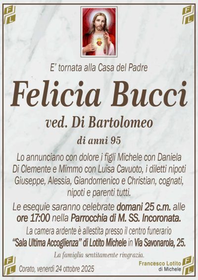 BUCCI Felicia ANNUNCIO FL MARMO CL