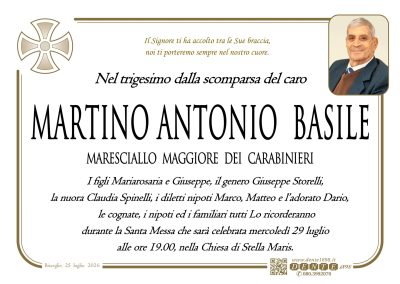 Basile Martino Antonio - Croce nel tondo