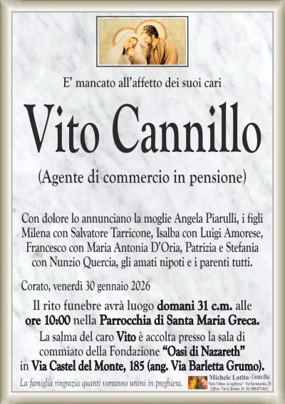 CANNILLO Vito ANNUNCIO ML MARMO cl