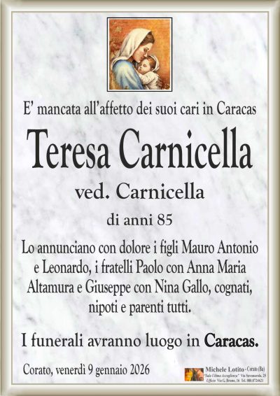 CARNICELLA Teresa ANNUNCIO ML MARMO CL