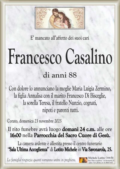 CASALINO Francesco ANNUNCIO ML CL