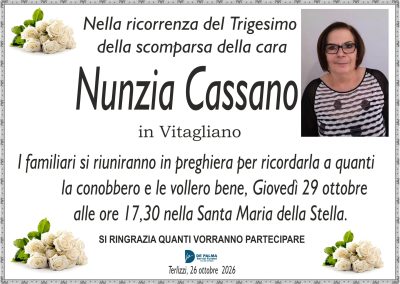 CASSANO TRIGESIMO