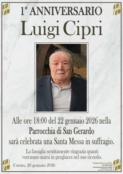 CIPRI Luigi 1° anniversario FL NUOVO LOGO FL OK