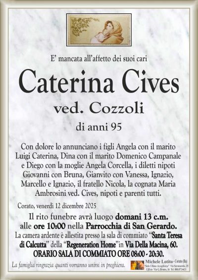 CIVES Caterina ANNUNCIO ML MARMO CL