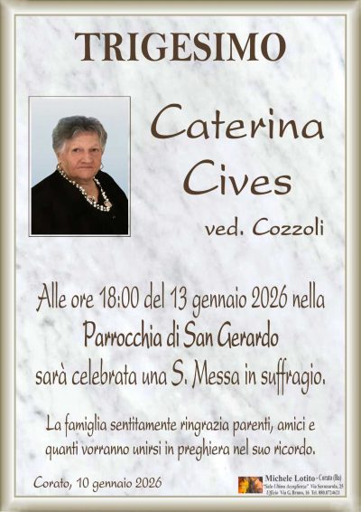 CIVES Caterina trigesimo ML MARMO
