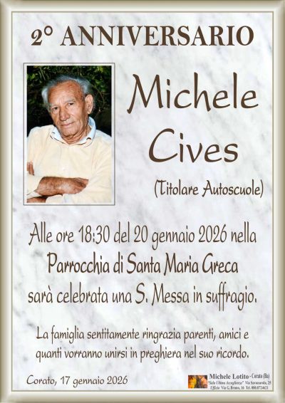 CIVES Michele 2° anniversario ML MARMO