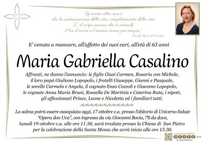 Casalino manifewsto