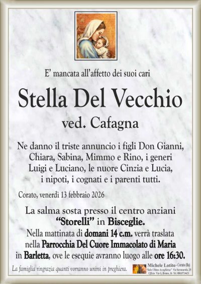 DEL VECCHIO Stella ANNUNCIO ML cl