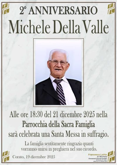DELLA VALLE Michele 2° anniversario FL NUOVO LOGO FL OK