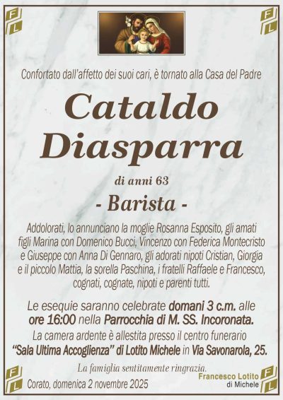 DIASPARRA Cataldo ANNUNCIO FL MARMO CL