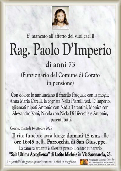 D'IMPERIO Paolo ANNUNCIO ML CL