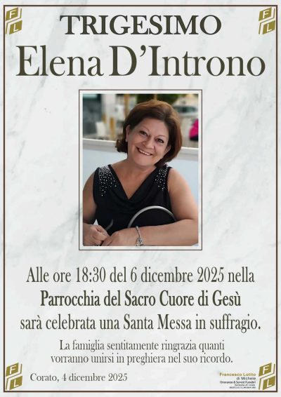 D'INTRONO Elena trigesimo FL NUOVO LOGO FL OK